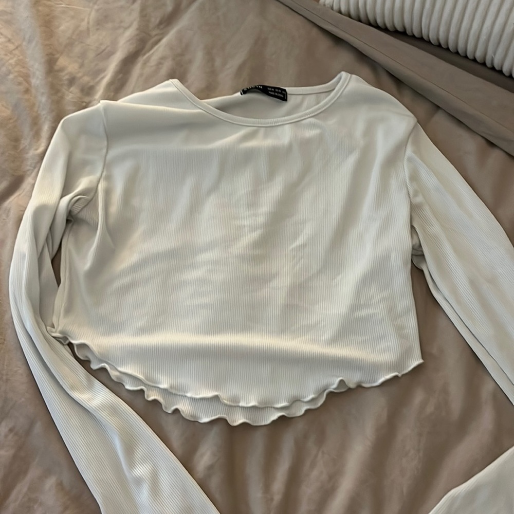 Ruffled crop top